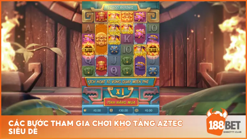 Các bước tham gia chơi Kho Tàng Aztec siêu dễ