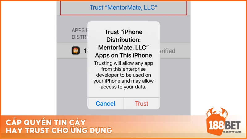 Cấp quyền tin cậy hay Trust cho ứng dụng