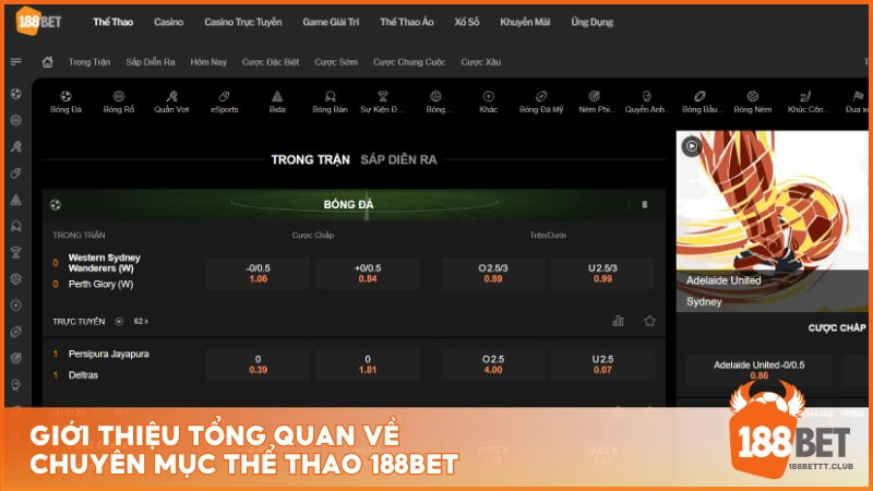 Giới thiệu tổng quan về chuyên mục Thể Thao 188BET