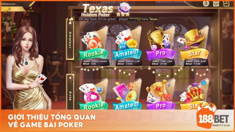 Giới thiệu tổng quan về game bài Poker