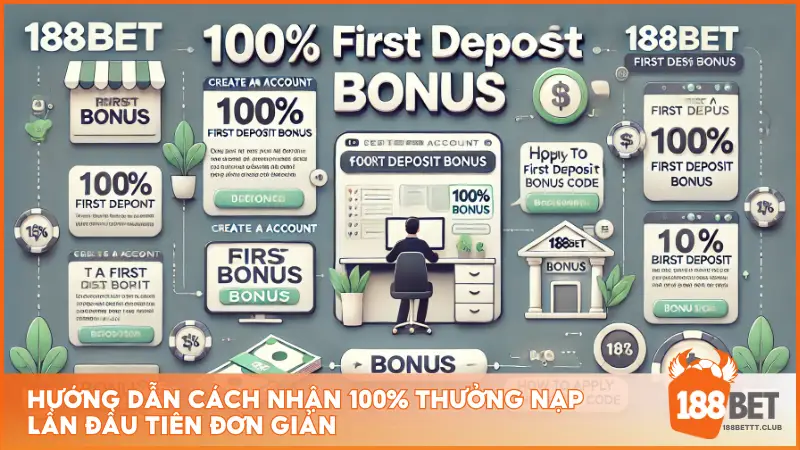 Hướng dẫn cách nhận 100% thưởng nạp lần đầu tiên đơn giản