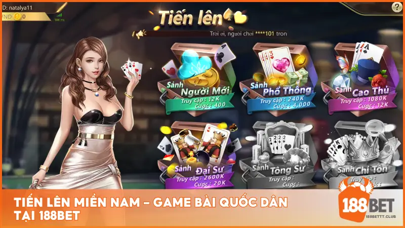 Tiến Lên Miền Nam tại game bài 188BET