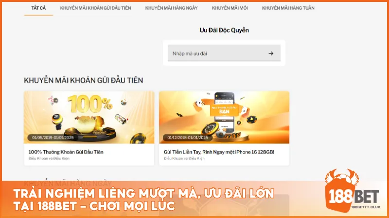 Trải nghiệm Liêng mượt mà, ưu đãi lớn tại 188BET – chơi mọi lúc